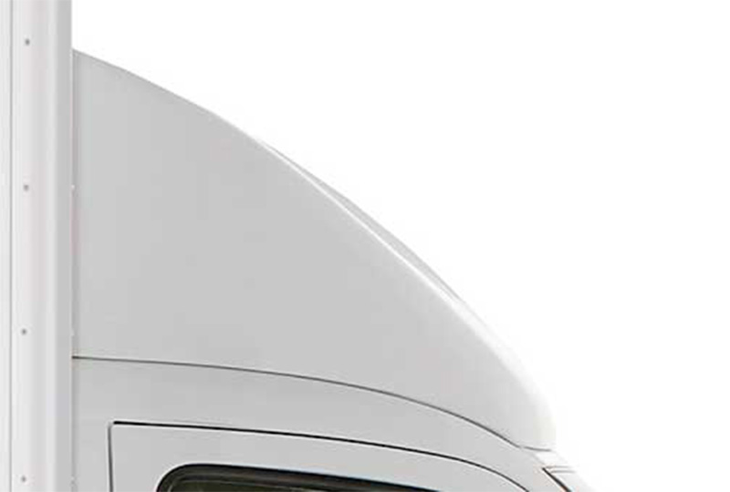 Close-up view showcasing truck and van upfit details.